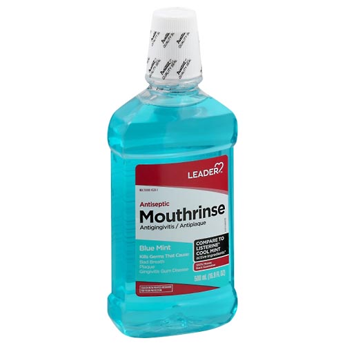 Image for Leader Mouthrinse, Blue Mint,500ml from FOX DRUG STORE - Selma